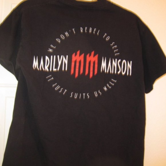 VINTAGE MARILYN MANSON CONCERT SHIRT - Picture 2 of 3